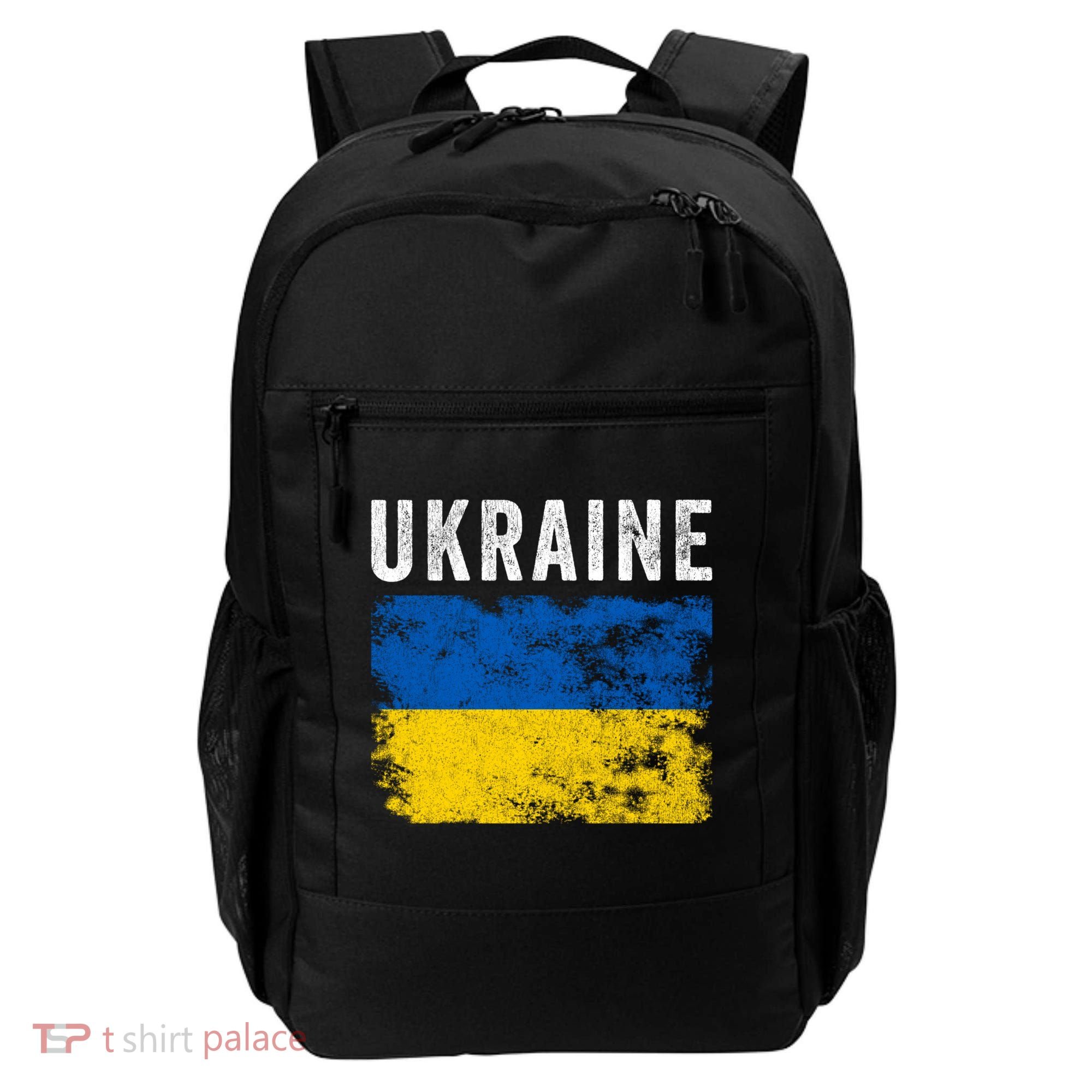 I Stand With Ukraine Flag Yellow And Blue Support The Ukranian Gift Backpack