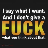 I Say What I Want And I Don't Give A Fuck What You Think Funny Gift Women's Hoodie thumb 2