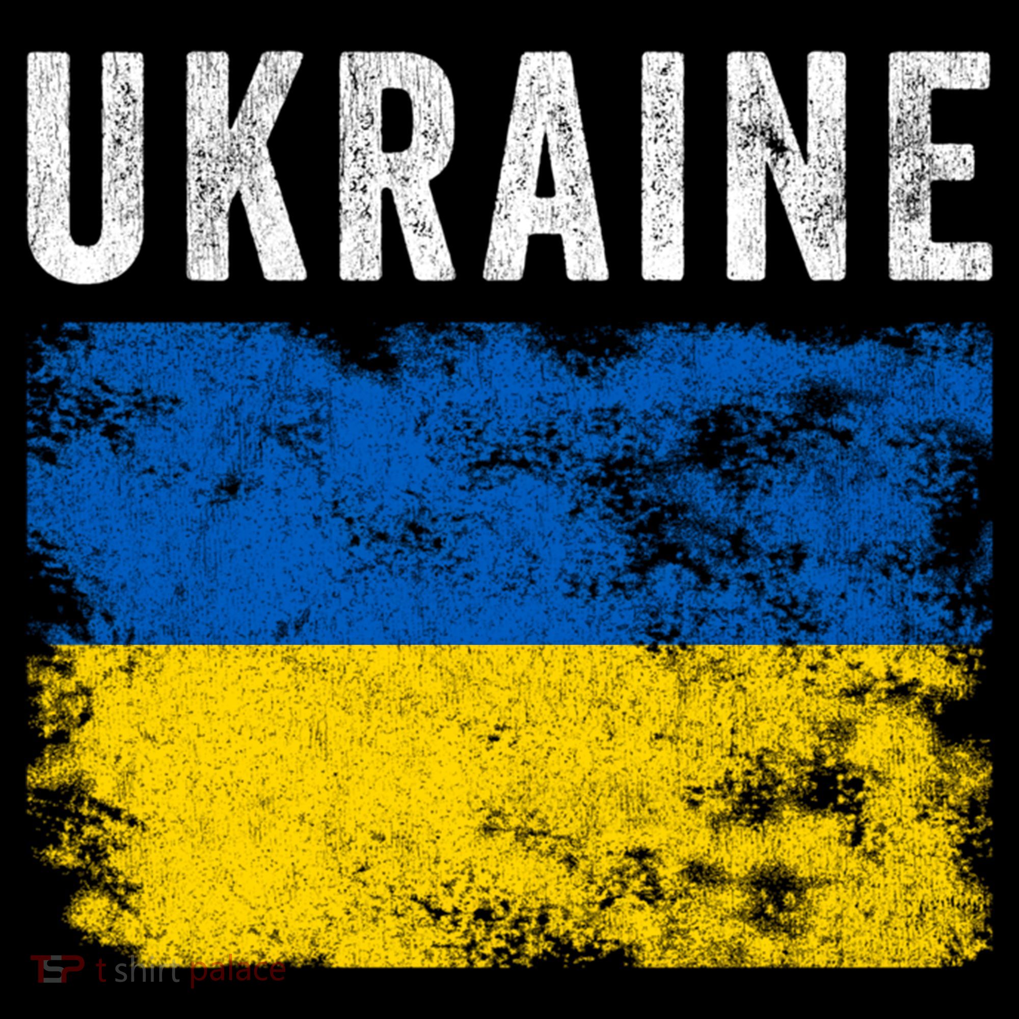 I Stand With Ukraine Flag Yellow And Blue Support The Ukranian Gift Coffee Mug