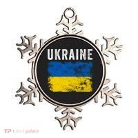 I Stand With Ukraine Flag Yellow And Blue Support The Ukranian Gift Ornament thumb 0