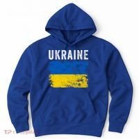 I Stand With Ukraine Flag Yellow And Blue Support The Ukranian Gift Hoodie thumb 0