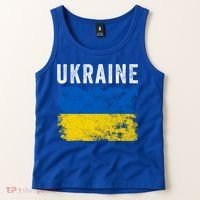 I Stand With Ukraine Flag Yellow And Blue Support The Ukranian Gift Tank Top thumb 2