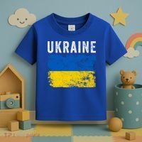I Stand With Ukraine Flag Yellow And Blue Support The Ukranian Gift Toddler T-Shirt thumb 3