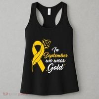 In September We Wear Gold Childhood Cancer Awareness Women's Tank Top thumb 3