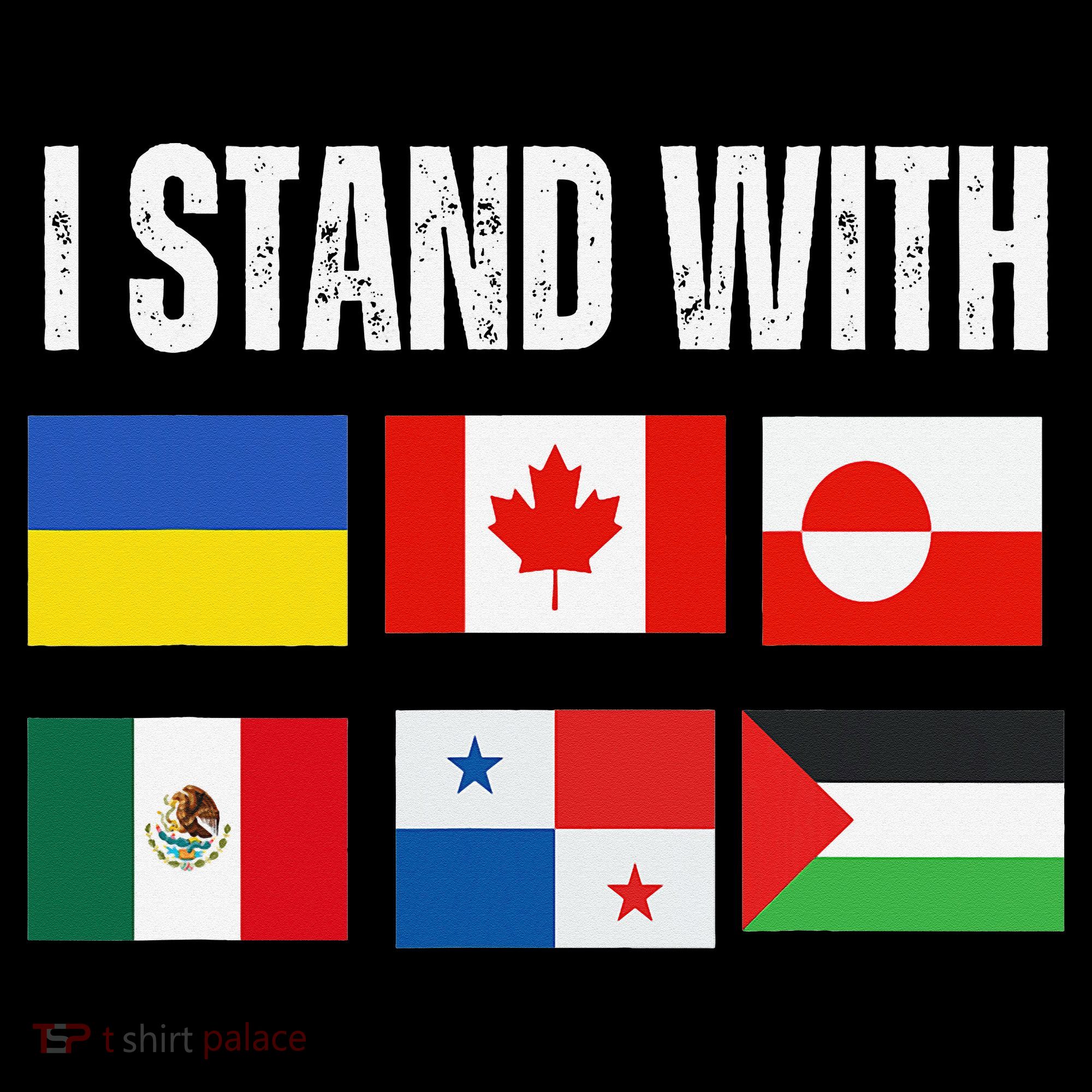 I Stand With Ukraine Canada Greenland Mexico Panama Gaza Coffee Mug