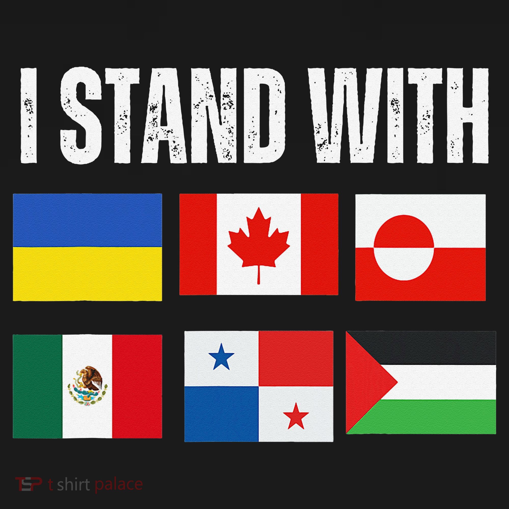 I Stand With Ukraine Canada Greenland Mexico Panama Gaza Women's Hoodie