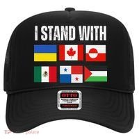 I Stand With Ukraine Canada Greenland Mexico Panama Gaza Hat thumb 0