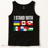 I Stand With Ukraine Canada Greenland Mexico Panama Gaza Tank Top thumb 2