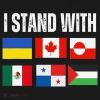 I Stand With Ukraine Canada Greenland Mexico Panama Gaza Visor thumb 3