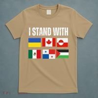 I Stand With Ukraine Canada Greenland Mexico Panama Gaza T-Shirt thumb 5