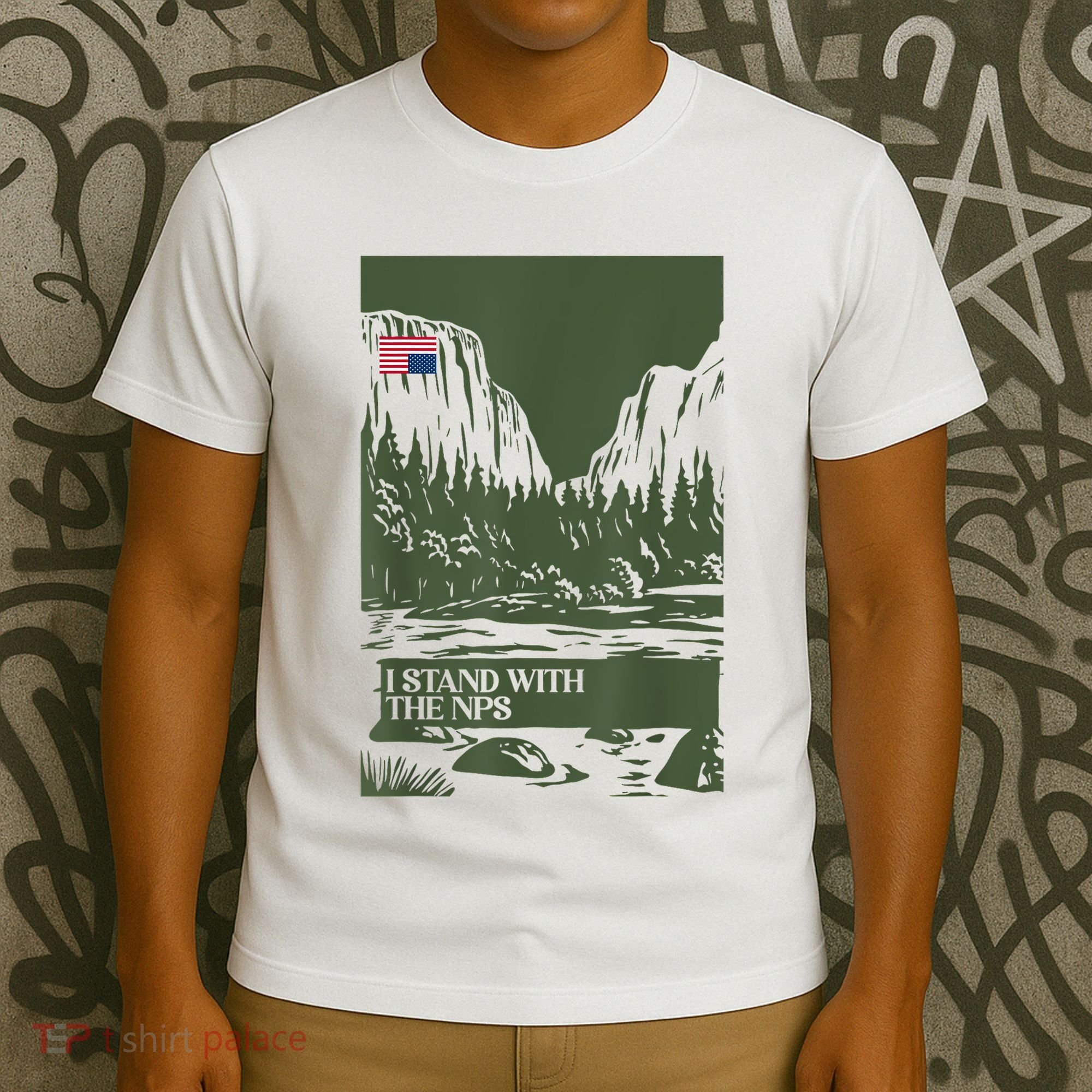 I Stand With The Nps National Park Support Park Rangers T-Shirt