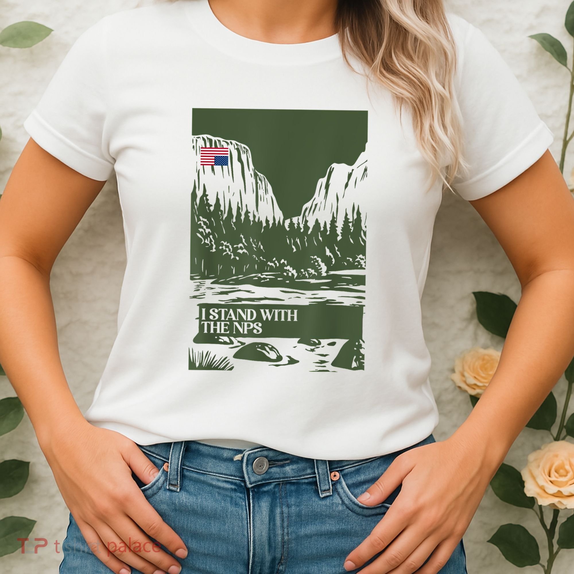 I Stand With The Nps National Park Support Park Rangers Women's T-Shirt