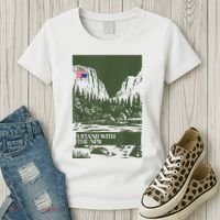I Stand With The Nps National Park Support Park Rangers Women's T-Shirt thumb 3