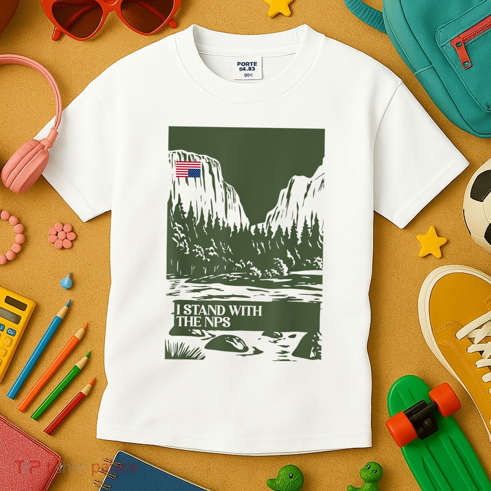 I Stand With The Nps National Park Support Park Rangers Kids T-Shirt