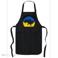 I Stand With Ukraine Ukrainian Map Apron thumb 0