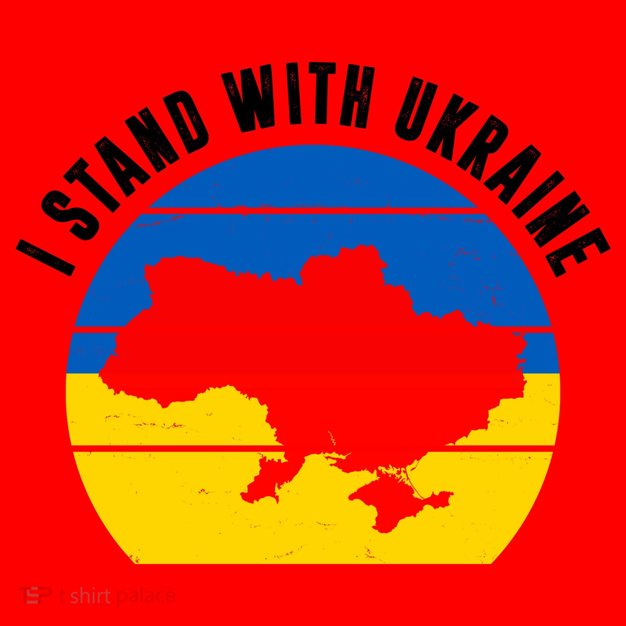 I Stand With Ukraine Ukrainian Map Santa Hat