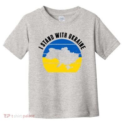 I Stand With Ukraine Ukrainian Map Toddler T-Shirt