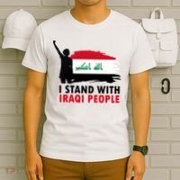 I Stand With Iraqi People Support Iraq T-Shirt thumb 6