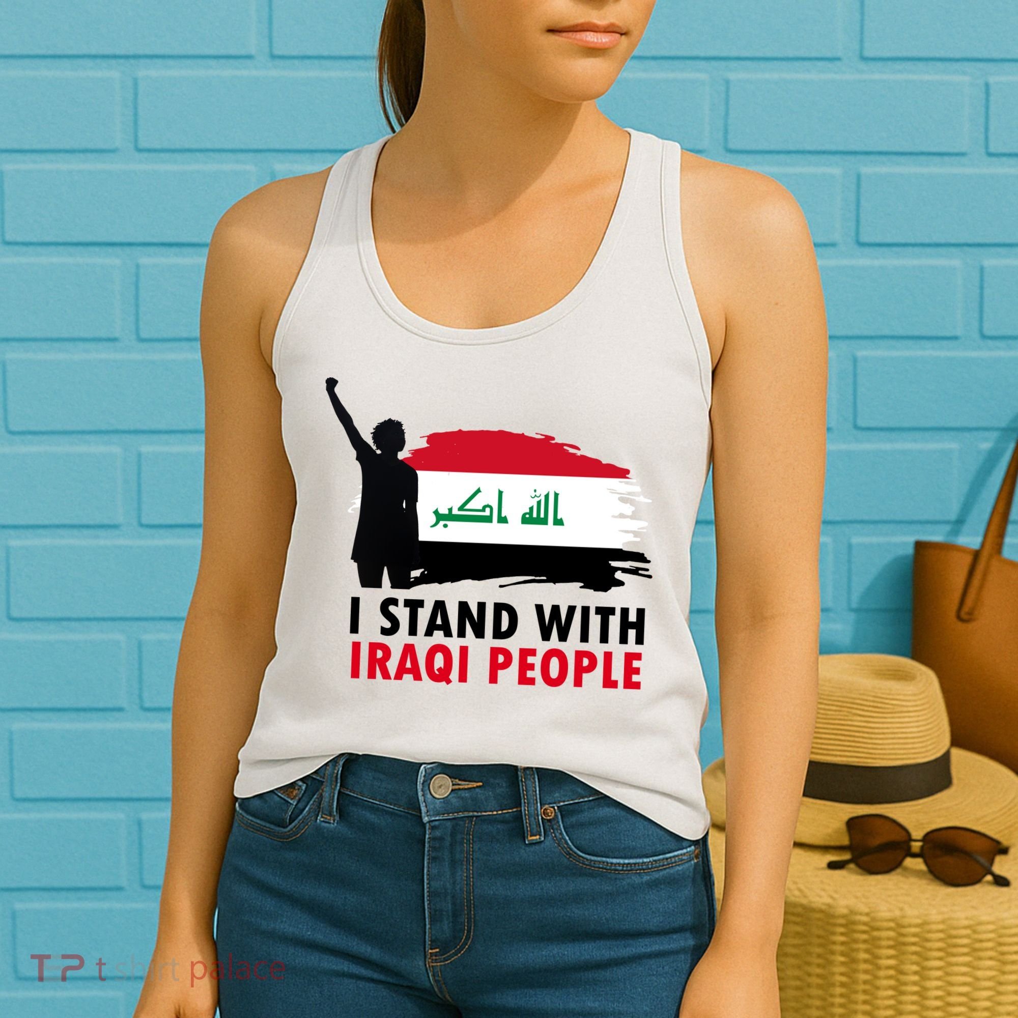 I Stand With Iraqi People Support Iraq Women's Tank Top