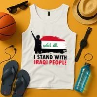 I Stand With Iraqi People Support Iraq Tank Top thumb 4
