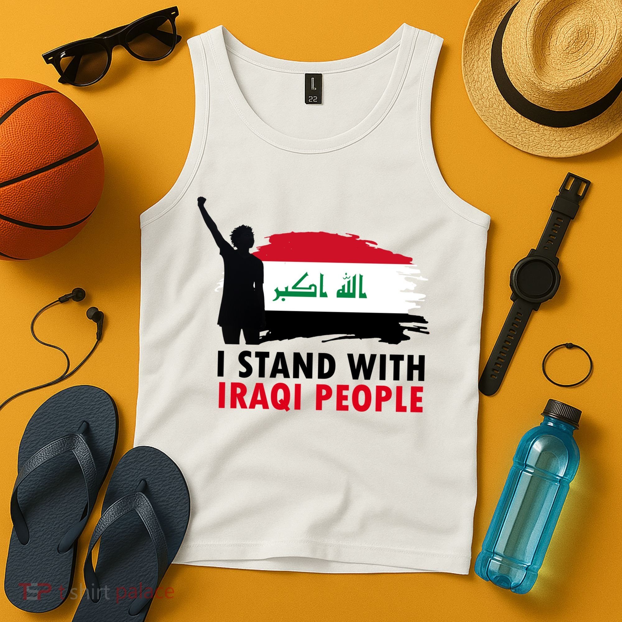 I Stand With Iraqi People Support Iraq Tank Top
