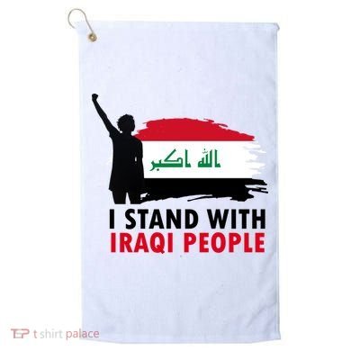 I Stand With Iraqi People Support Iraq Golf Towel