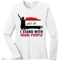 I Stand With Iraqi People Support Iraq Women's Long Sleeve Shirt thumb 0