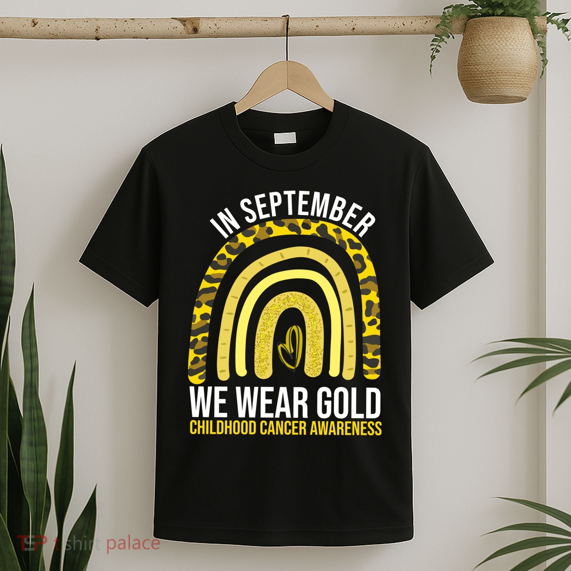 In September We Wear Gold Childhood Cancer Awareness T-Shirt