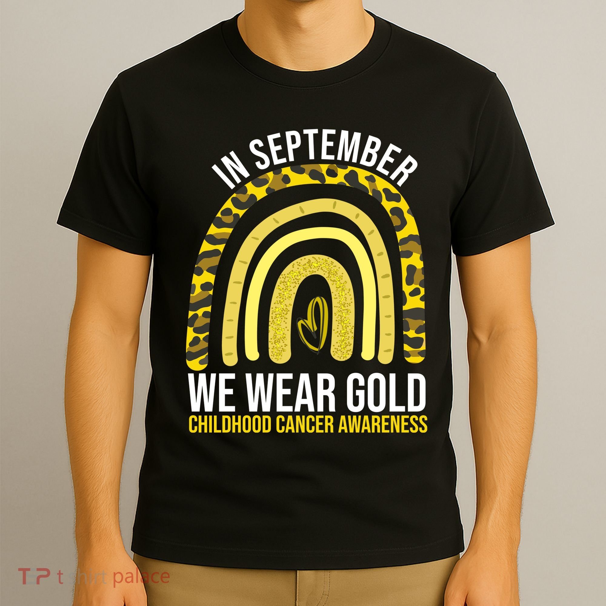 In September We Wear Gold Childhood Cancer Awareness T-Shirt