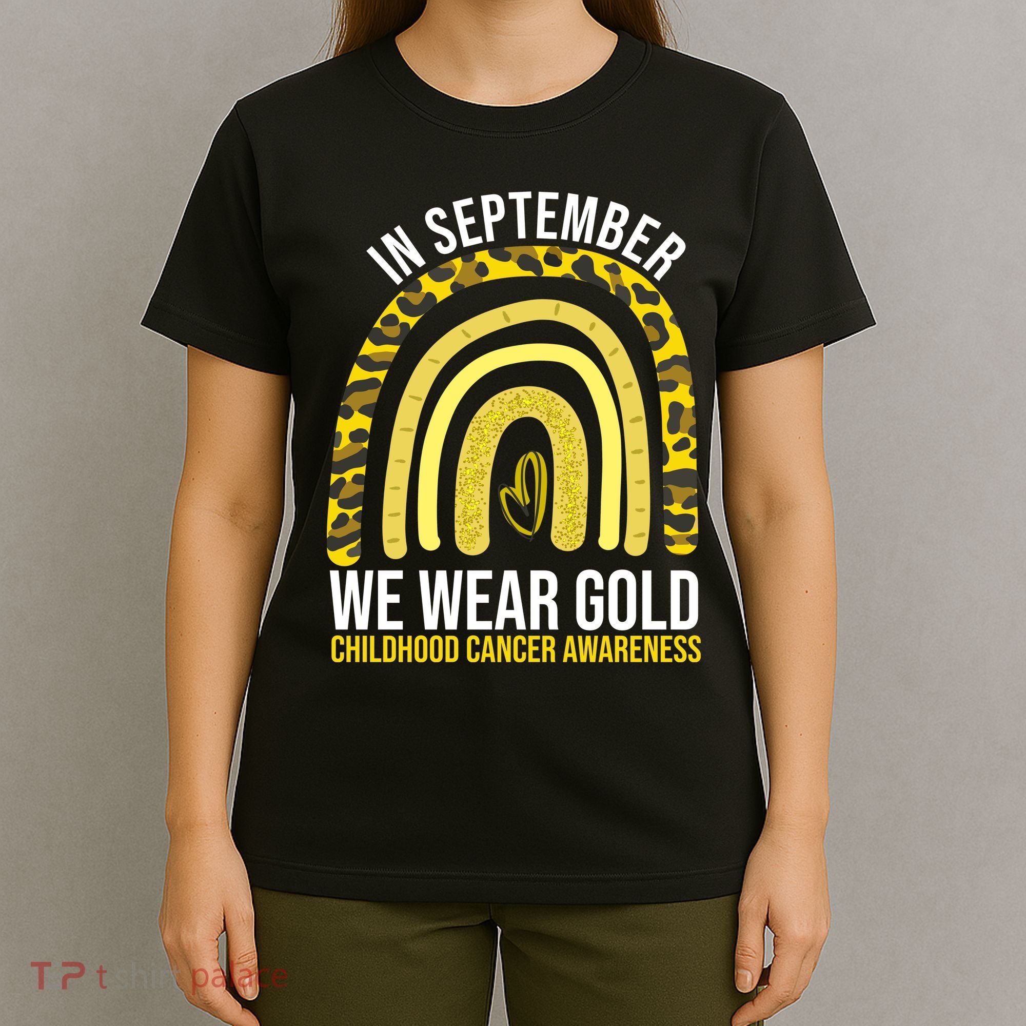 In September We Wear Gold Childhood Cancer Awareness T-Shirt