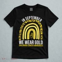 In September We Wear Gold Childhood Cancer Awareness T-Shirt thumb 5