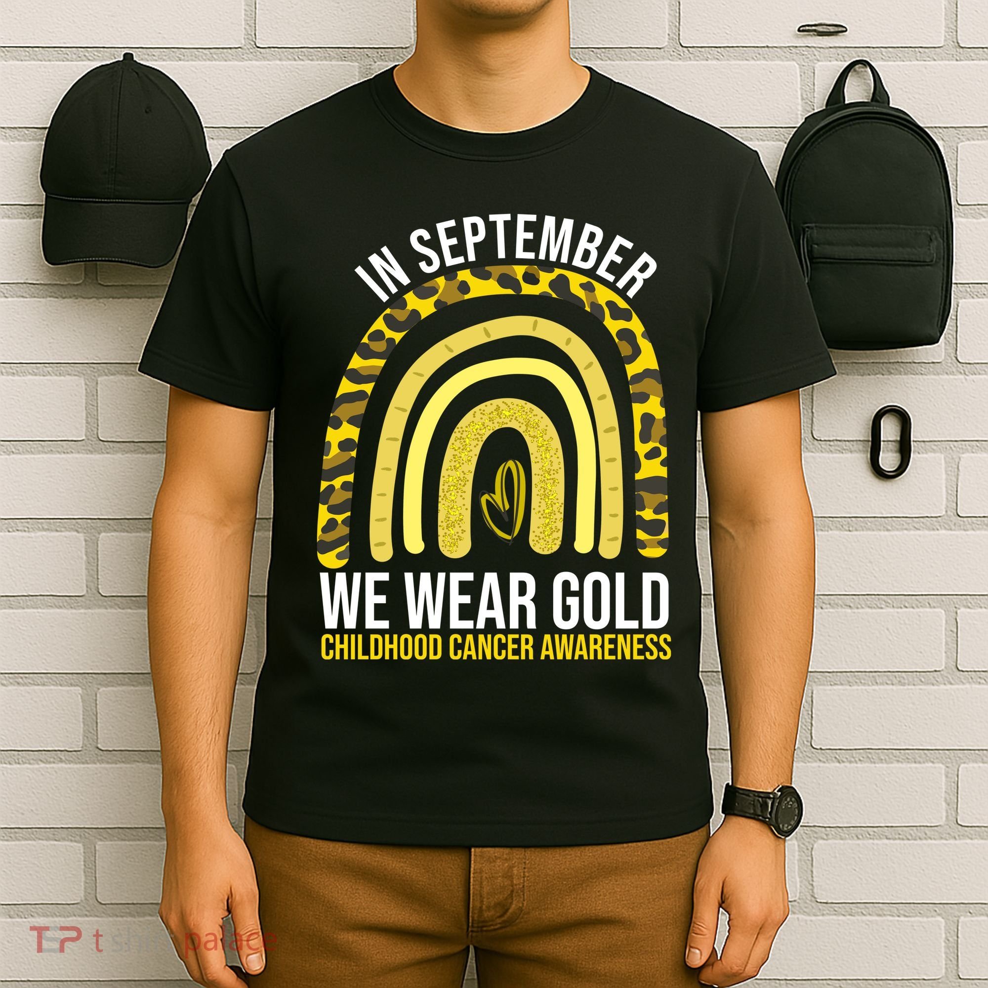 In September We Wear Gold Childhood Cancer Awareness T-Shirt