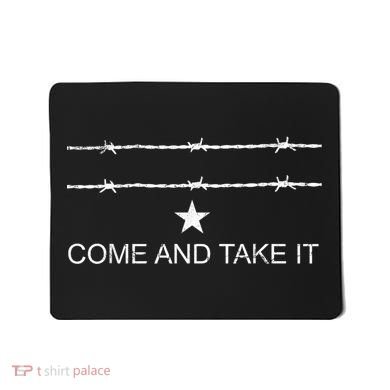 I Stand With Texas Razor Wire Come And Take It Mousepad