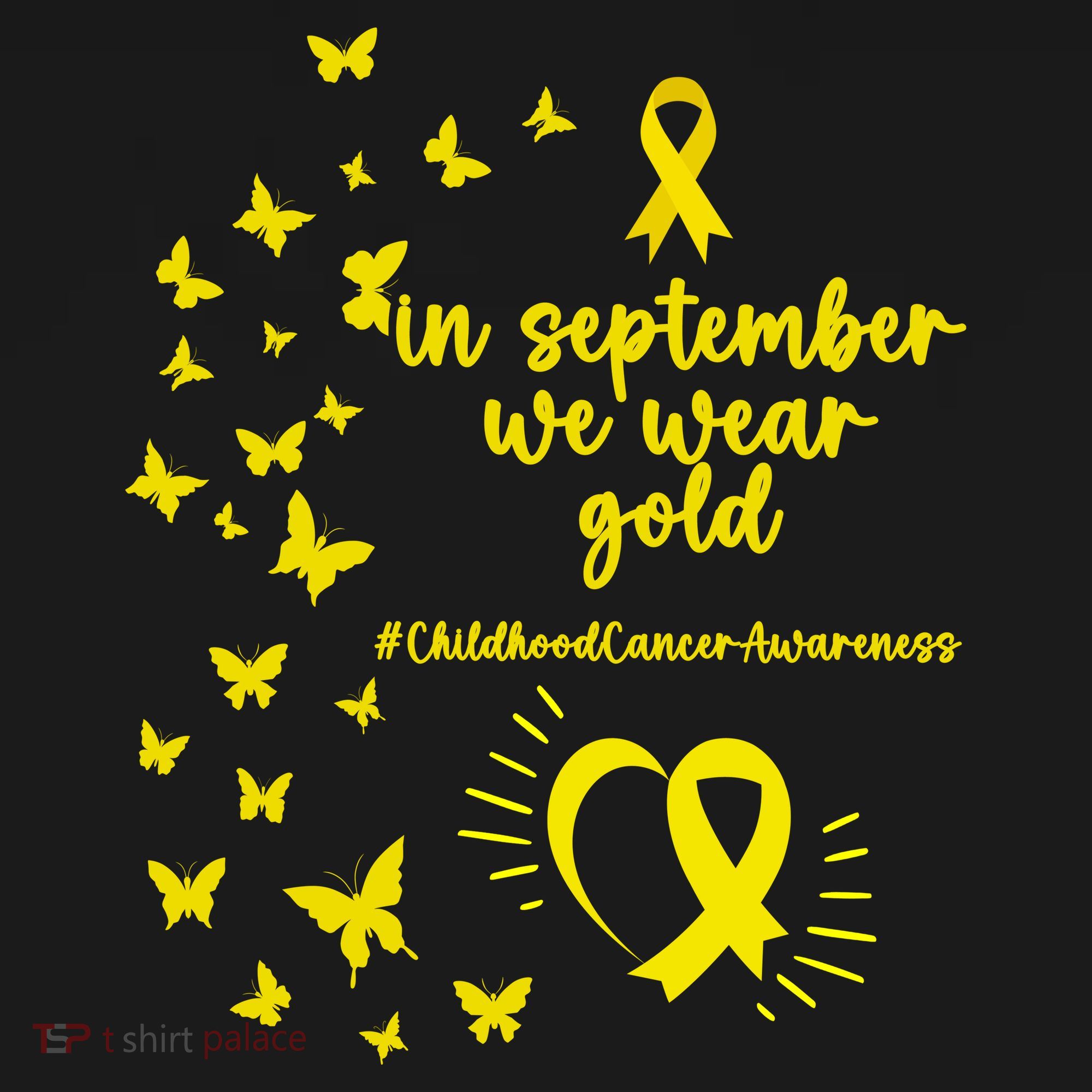 In September We Wear Gold Childhood Cancer Awareness Women's Hoodie