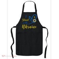 I Stand With Ukraine Flag Symbol Sunflower Apron thumb 0