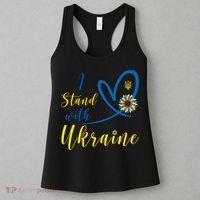 I Stand With Ukraine Flag Symbol Sunflower Women's Tank Top thumb 3