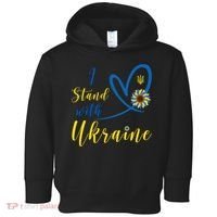 I Stand With Ukraine Flag Symbol Sunflower Toddler Hoodie thumb 0