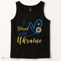 I Stand With Ukraine Flag Symbol Sunflower Tank Top thumb 2