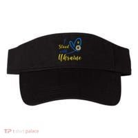 I Stand With Ukraine Flag Symbol Sunflower Visor thumb 0