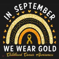 In September We Wear Gold Childhood Cancer Awareness Women's Hoodie thumb 2