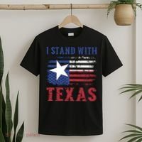 I Stand With Texas Flag Usa State Of Texas T-Shirt thumb 2