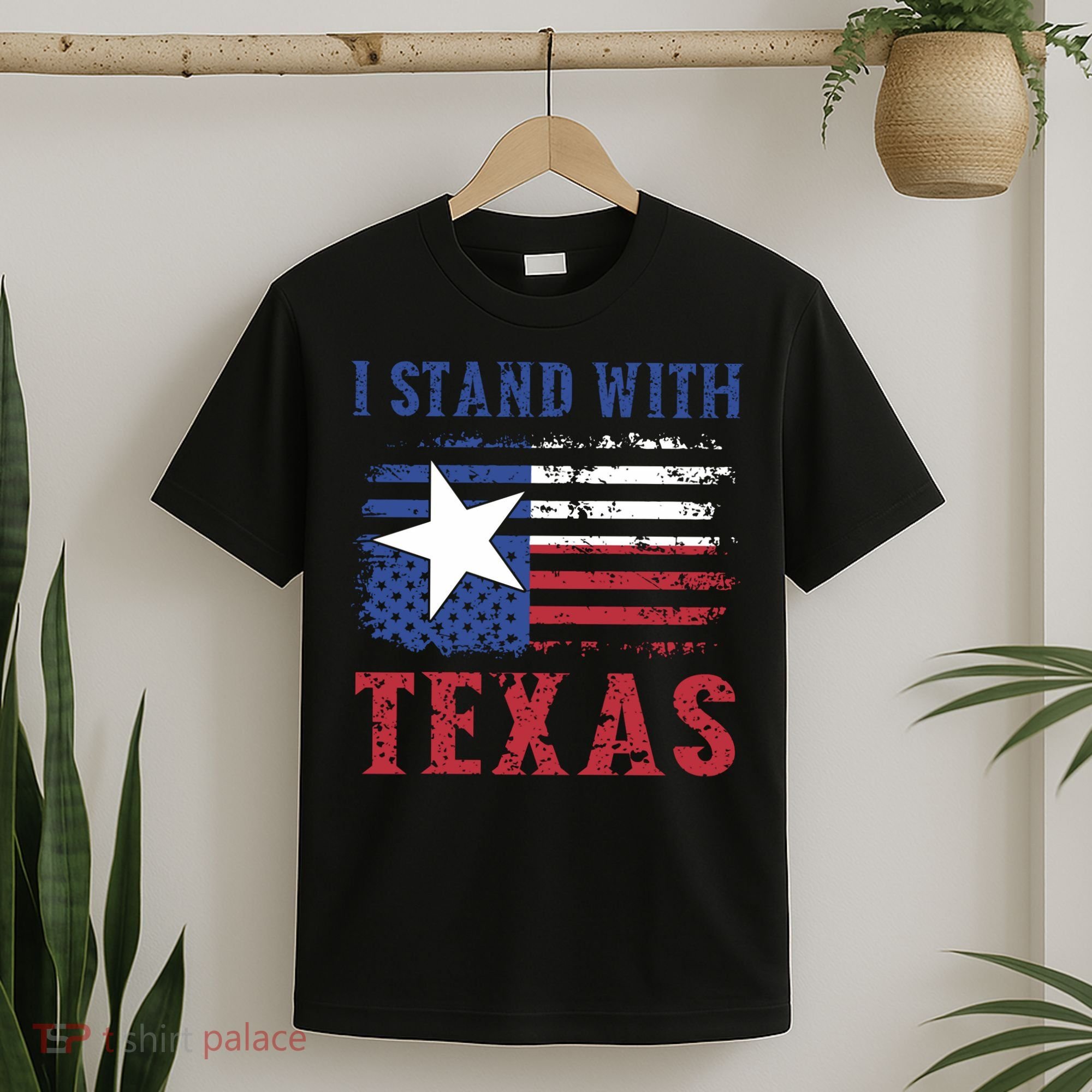 I Stand With Texas Flag Usa State Of Texas T-Shirt