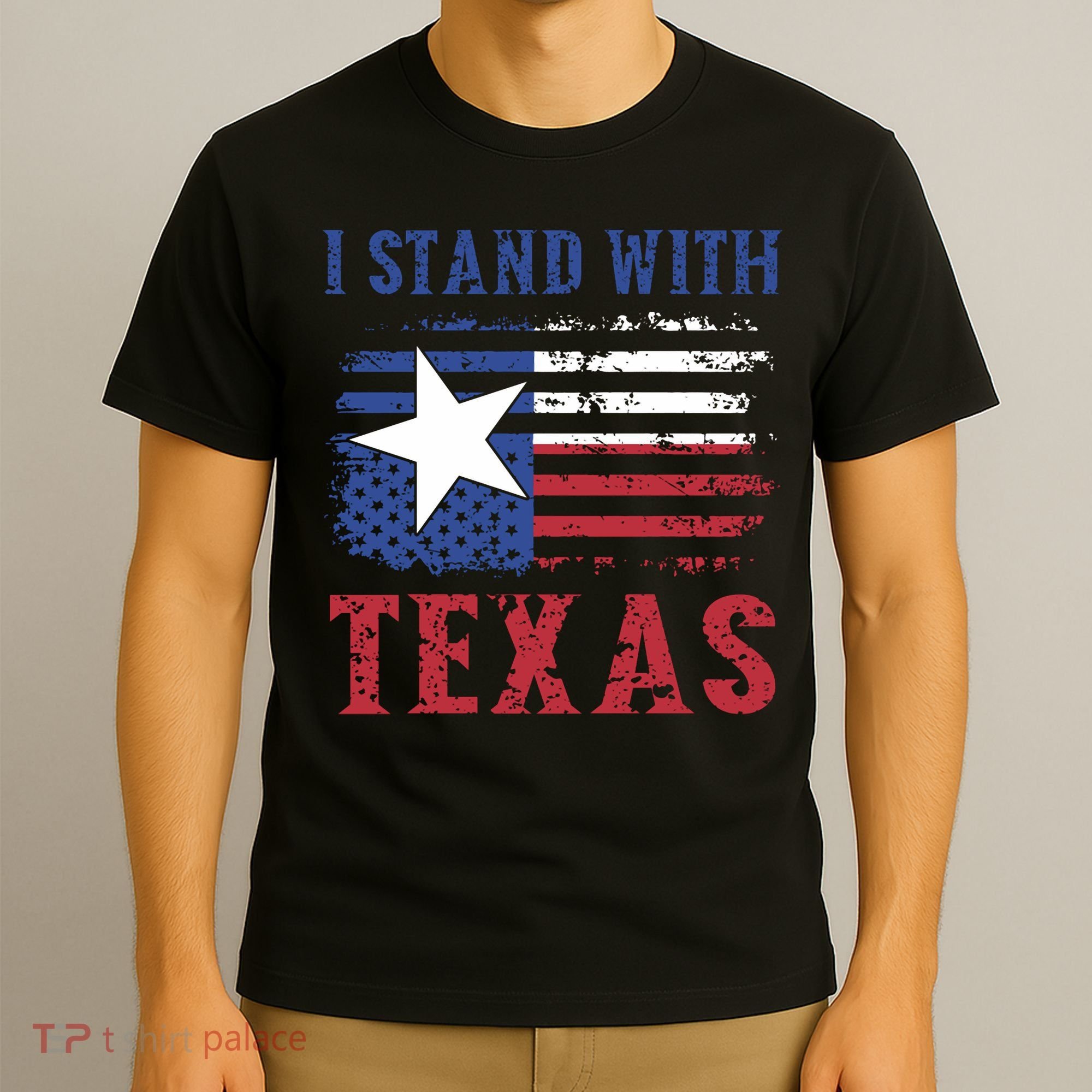 I Stand With Texas Flag Usa State Of Texas T-Shirt