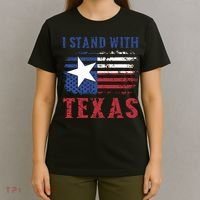 I Stand With Texas Flag Usa State Of Texas T-Shirt thumb 4