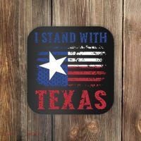 I Stand With Texas Flag Usa State Of Texas Coaster thumb 0