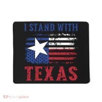 I Stand With Texas Flag Usa State Of Texas Mousepad thumb 0