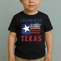I Stand With Texas Flag Usa State Of Texas Toddler T-Shirt thumb 2