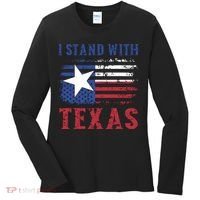 I Stand With Texas Flag Usa State Of Texas Women's Long Sleeve Shirt thumb 0