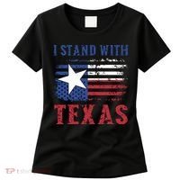 I Stand With Texas Flag Usa State Of Texas Women's T-Shirt thumb 0