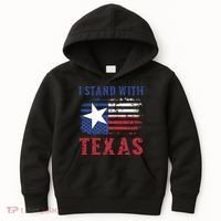 I Stand With Texas Flag Usa State Of Texas Kids Hoodie thumb 0